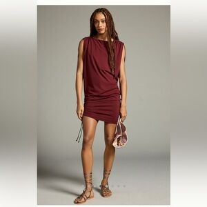 Daily Practice by Anthropologie Ruched Sleeveless Dress NWT